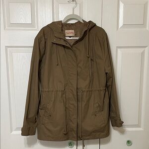 Women's Brown Utility Jacket with Hood